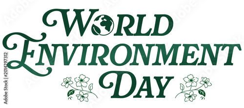 World Environment Day Creative Text Artwork PNG