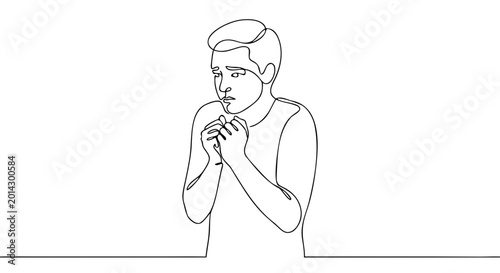 Obraz na plátně Nervousness anxiety