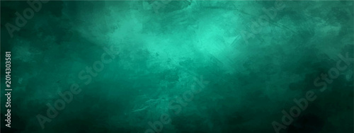 Konstfotografi Vector Abstract emerald nebula smoke cloud texture against black background representing interstellar space for the backdrop with ethereal beauty and mystical visualization