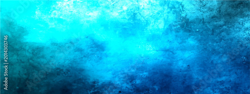 Tableau sur toile Vector Abstract ocean texture with shades of turquoise and deep sea color wash creating water flow patterns for artistic backgrounds and design projects
