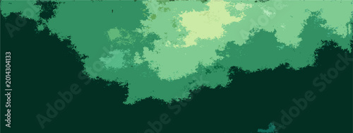 Photography Vector Abstract illustration of lush forest canopy foliage with verdant hues and textured background, evoking tranquility and nature's vibrancy