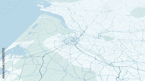 Fotografija Modern minimalist vector map of Bordeaux, France