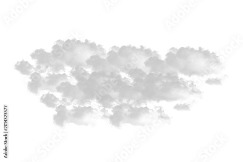 Dreamy Cloud Brush Stroke Isolated Elements