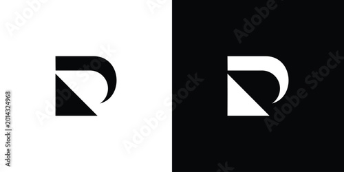 Strong and modern letter P initials logo design