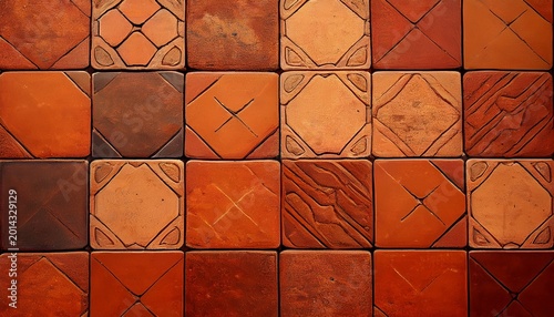 rustic terracotta floor tiles