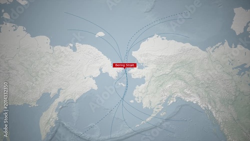 Bering Strait on the World Map, Strategic Location and Full Details Animation