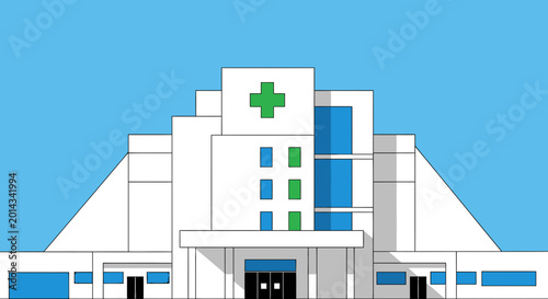 Hospital Building Medical Facility Architecture.