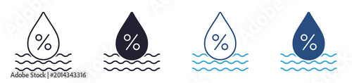 Foto Humidity icon set