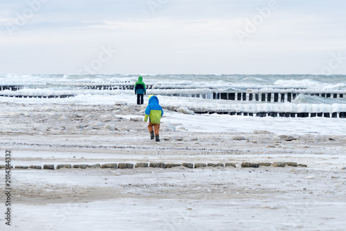 At the Baltic Sea in Germany in Winter – A Winter Coastal Landscape