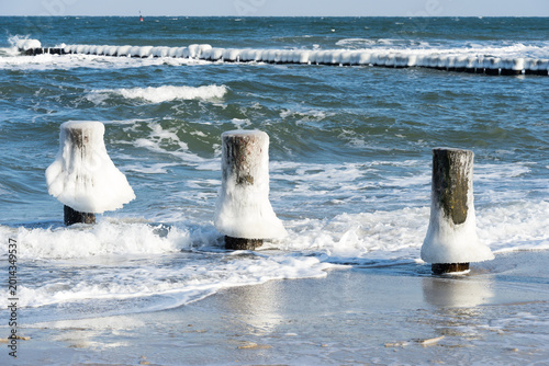 At the Baltic Sea in Germany in Winter – A Winter Coastal Landscape