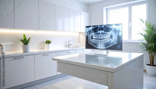 A sterile, modern space reflecting dental concerns.