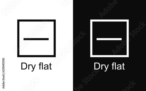 Tableau sur toile Dry flat vector icon SVG