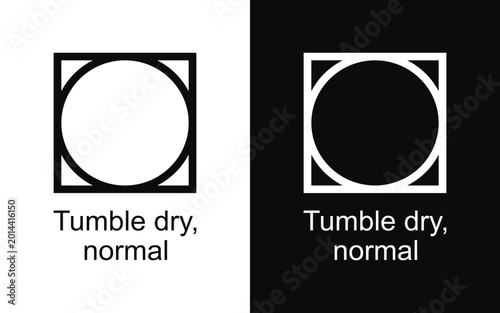 Cuadro en lienzo Tumble dry. normal vector SVG