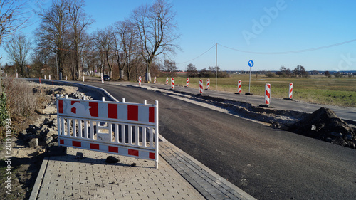 Straßenbaustelle, Neubau