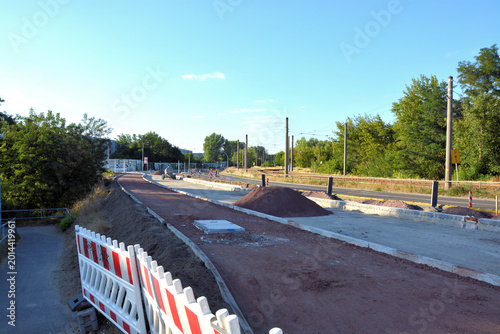 Straßenbaustelle, Himmel