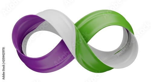 Modern infinity symbol in vibrant colors