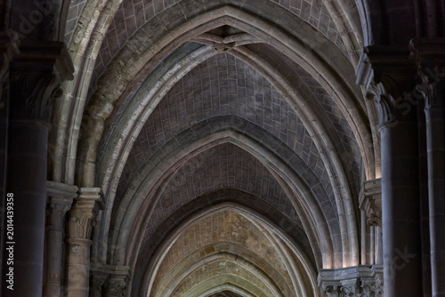 Bild auf Leinwand Das Gewölbe der Kathedrale von Lausanne, in der Schweiz