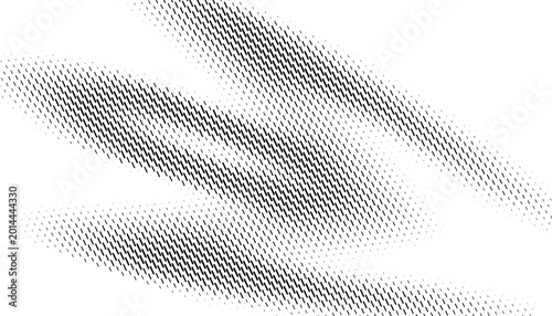 Cuadro en lienzo Black and white abstract halftone pattern with smooth transition effect for sporty background and design element