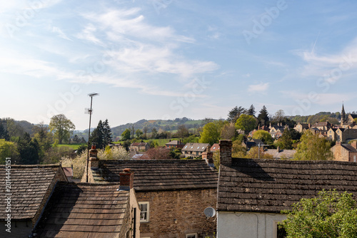 Rustic Village Rooftops in Richmond, North Yorkshire, England