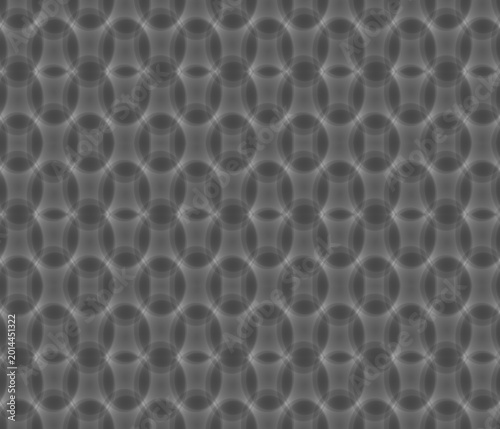 Abstract seamless gray circular texture pattern with soft overlapping geometric shapes