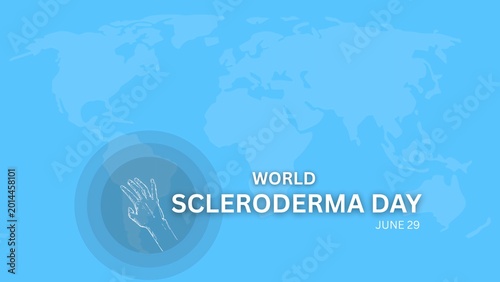 Obraz na plátně International Scleroderma Day awareness poster for June 29
