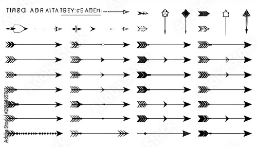 Collection of Hand Drawn Arrow Designs for Creative Projects.