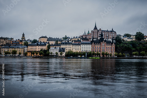 Photography Stockholm Sweden Södermalm Waterfront with Historic Münchenbryggeriet Building