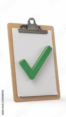 Green Checkmark on Clipboard