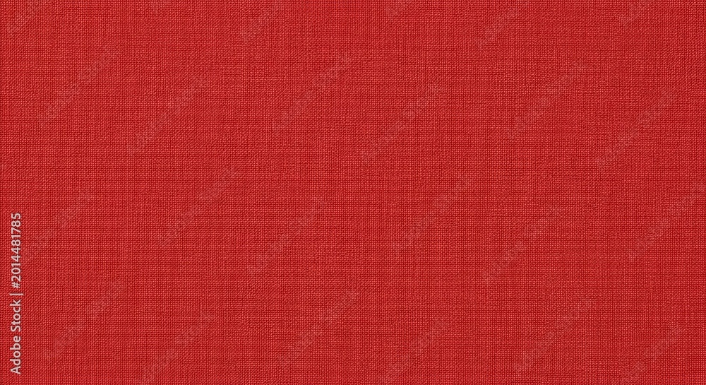 Fototapeta premium Red fabric texture featuring a high resolution close up shot of woven textile material perfect for use as a background surface or digital design project wallpaper pattern
