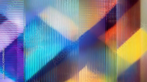 Vibrant Abstract Glass Texture with Colorful Reflections and Vertical Lines — Modern Digital Backdrop