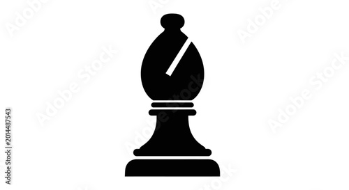 Foto Chess bishop standing as a strategic symbol of intellectual competition and tactical planning in a professional board game environment where every calculated move defines the ultimate outcome