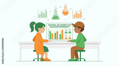Children Conducting School Science Experiment for Behavior Analysis