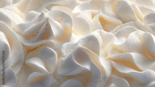 Soft Creamy Whipped Cream Texture