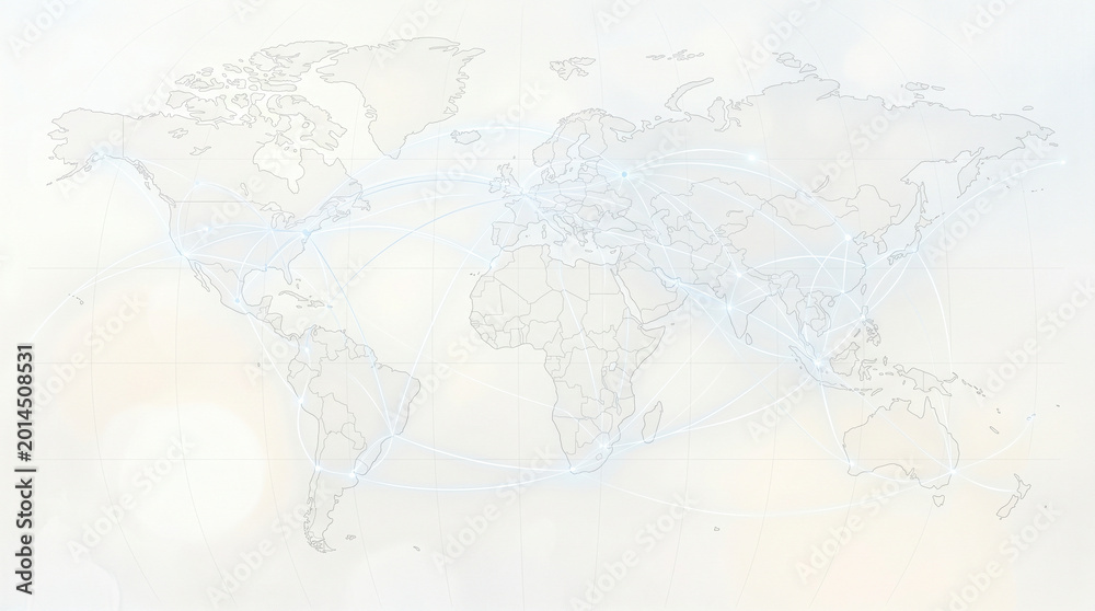 Fototapeta premium world map on blue background