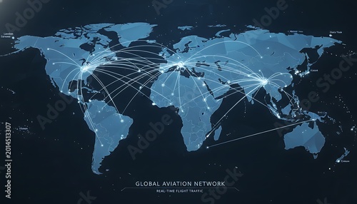 Global Aviation Network Real Time Flight Traffic