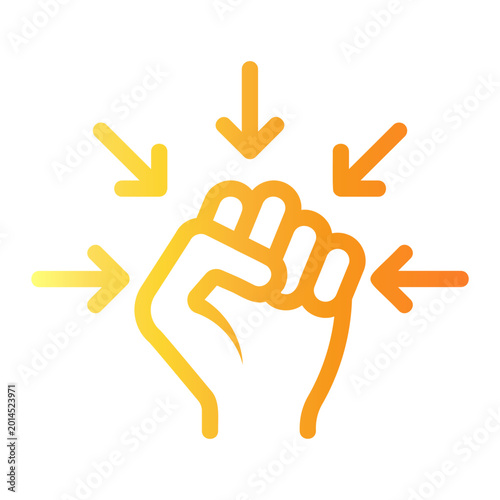 Φωτογραφία encouragement Line Gradient Icon