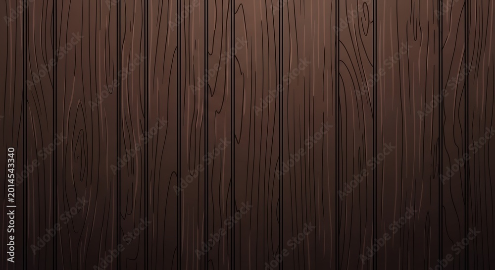 Fototapeta premium Dark Brown Wood Plank Texture Background with Vertical Timber Grain Pattern for Product Display or Wall Surface
