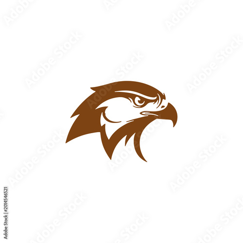 Stylized Eagle Head Vector Logo Design