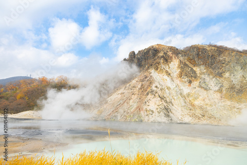 Tableau sur toile 北海道登別2025秋-大湯沼-
