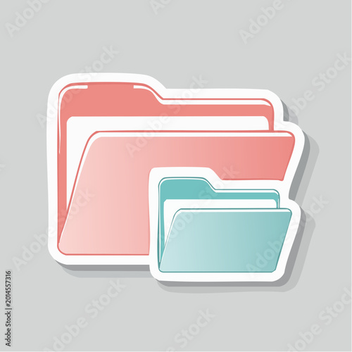 Two Folders Icon