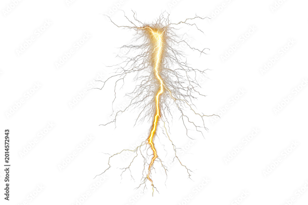 Obraz premium Abstract glowing energy burst with branching tendrils