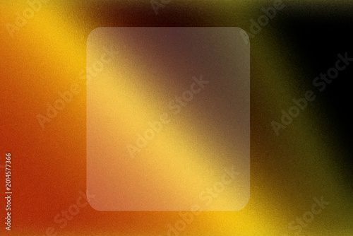 Vászonkép Bold golden, orange, and black gradient surrounding a soft square panel, ideal for dramatic event posters, luxury branding, contrasty headers, or music covers