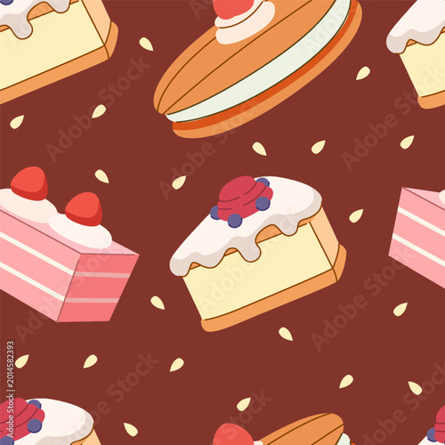 Dessert Seamless Pattern