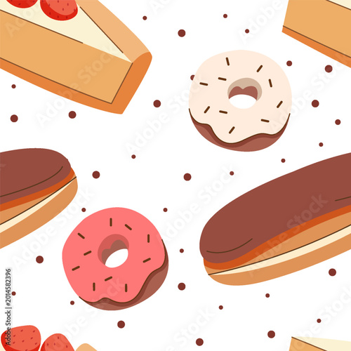 Dessert Seamless Pattern