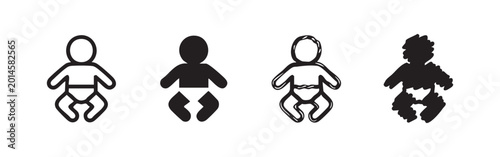 Tableau sur toile Baby icon variations