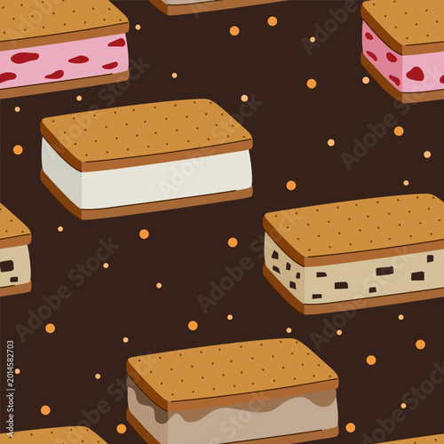 Dessert Seamless Pattern