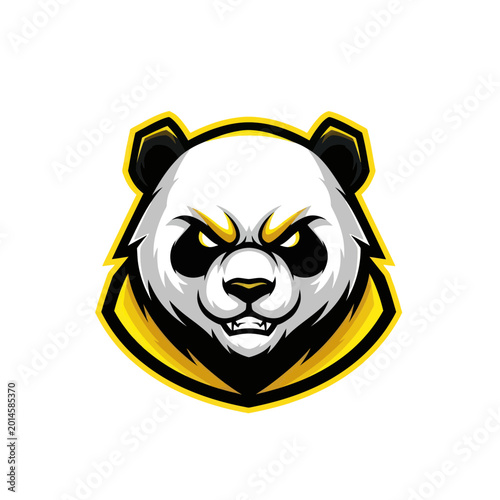 Aggressive Panda Mascot Logo Design