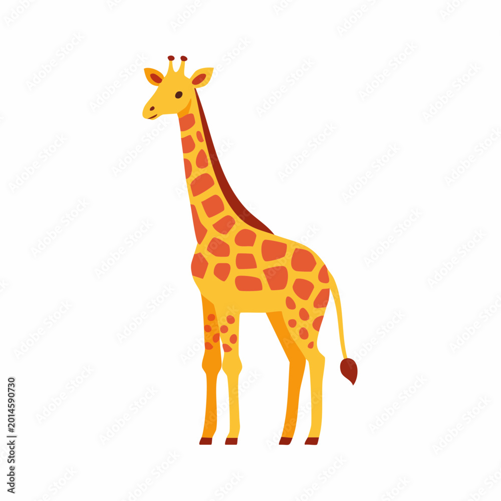 Obraz premium Stylized Giraffe Illustration