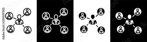 Bild auf Leinwand business relation