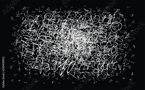 Foto Abstract graffiti seamless pattern